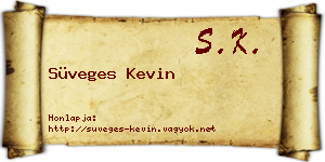 Süveges Kevin névjegykártya